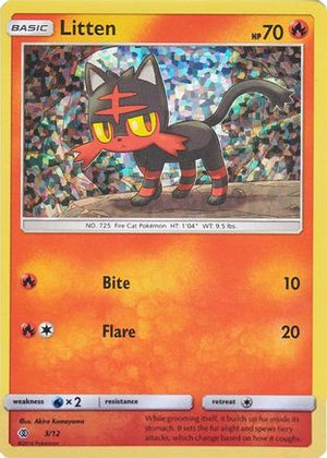 Litten - 3/12 3/12 - McDonalds Promos 2017 Holofoil