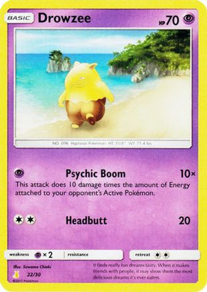 Drowzee 22 - SM Trainer Kit Lycanroc & Alolan Raichu - Poke-Collect