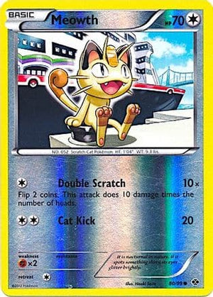 Meowth - 80/99 (Mirror Reverse Holo) 80 - Miscellaneous Cards & Products Reverse Holofoil - Poke-Collect