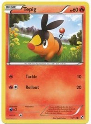 Tepig 15/114 (Cosmos Holo) 15 - League & Championship Cards Holofoil - Poke-Collect
