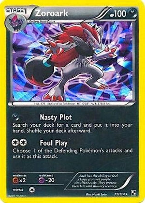 Zoroark - 71/114 (Cracked Ice Holo) 71 - Blister Exclusives Holofoil - Poke-Collect