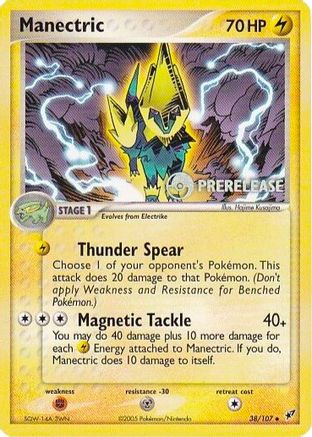 Manectric - 038/107 (Prerelease) 38 - Nintendo Promos - Poke-Collect