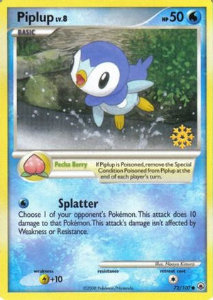 Piplup - 72/100 72 - Countdown Calendar Promos - Poke-Collect