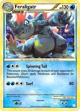 Feraligatr - 20/123 (Cracked Ice Holo) 20 - Deck Exclusives Holofoil - Poke-Collect