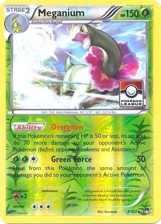 Meganium - 3/122 (Pokemon League) 3 - League & Championship Cards Reverse Holofoil - Poke-Collect