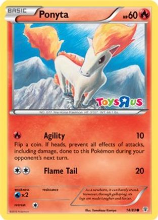 Ponyta - 14/83 (Toys R Us Promo) 14 - Miscellaneous Cards & Products Holofoil - Poke-Collect