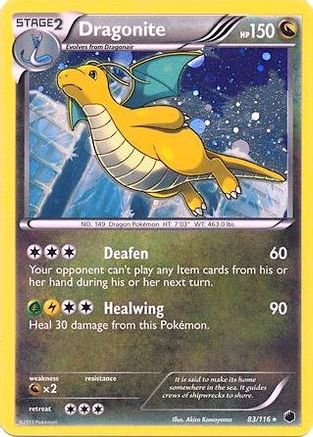 Dragonite - 83/116 (Cosmos Holo) 83 - Blister Exclusives Holofoil - Poke-Collect