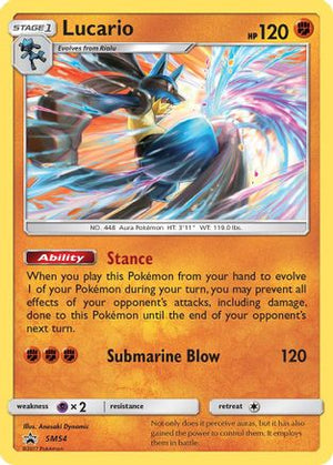 Lucario SM54/248 - SM Black Star Promos Holofoil - Poke-Collect