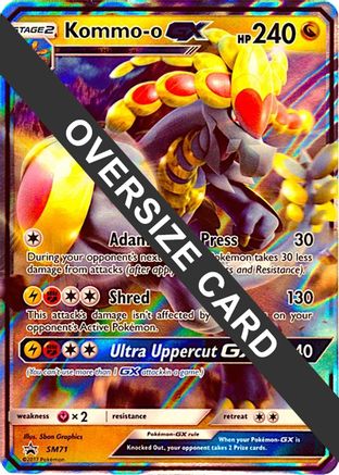 Kommo-o GX - SM71 (SM Black Star Promo) SM71 - Jumbo Cards Holofoil - Poke-Collect
