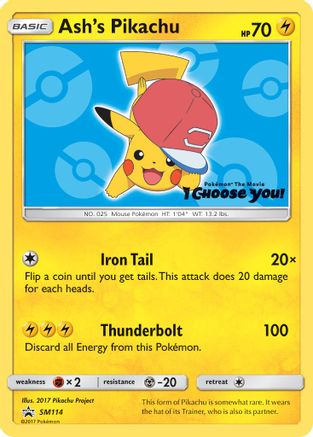 Ash's Pikachu SM114/248 - SM Black Star Promos - Poke-Collect