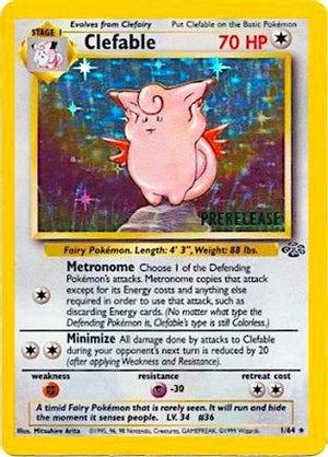 Clefable (Prerelease Promo) 1 - WoTC Promo Holofoil - Poke-Collect