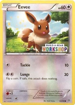 Eevee - 63/98 (Build-A-Bear Workshop Exclusive) 63 - Miscellaneous Cards & Products - Poke-Collect