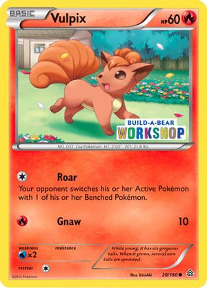 Vulpix - 20/160 (Build-A-Bear Workshop Exclusive) 20 - Miscellaneous Cards & Products - Poke-Collect