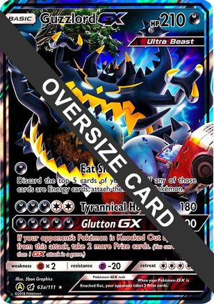 Guzzlord GX - 63a/111 63a - Jumbo Cards Holofoil - Poke-Collect