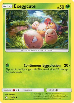 Exeggcute 1/156 - Ultra Prism Reverse Holofoil - Poke-Collect