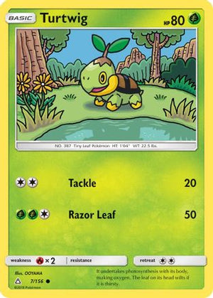 Turtwig 7/156 - Ultra Prism Reverse Holofoil - Poke-Collect