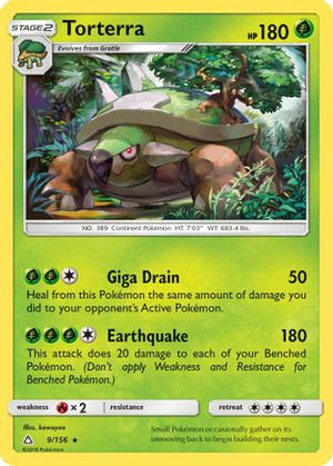 Torterra 9/156 - Ultra Prism Holofoil - Poke-Collect
