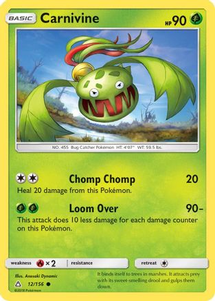 Carnivine 12/156 - SM  Ultra Prism - Poke-Collect