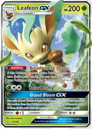 Leafeon GX 13/156 - SM  Ultra Prism Holofoil - Poke-Collect