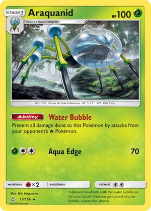 Araquanid 17/156 - SM  Ultra Prism Reverse Holofoil