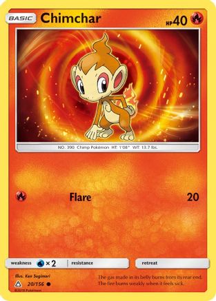 Chimchar (20) 20/156 - SM  Ultra Prism - Poke-Collect
