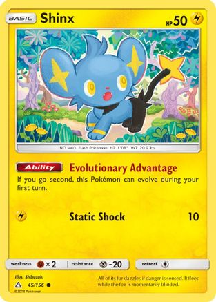 Shinx 45/156 - Ultra Prism Reverse Holofoil - Poke-Collect