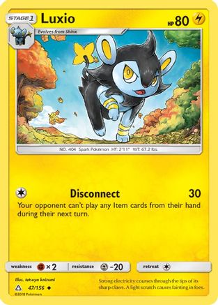 Luxio 47/156 - SM  Ultra Prism Reverse Holofoil - Poke-Collect