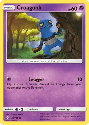 Croagunk 56/156 - SM  Ultra Prism - Poke-Collect