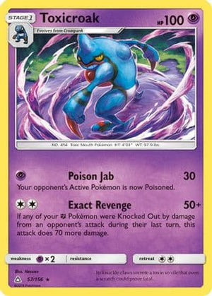 Toxicroak 57/156 - Ultra Prism - Poke-Collect