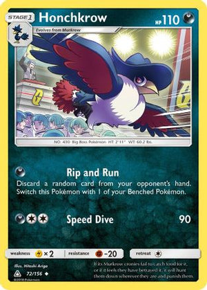 Honchkrow 72/156 - SM  Ultra Prism - Poke-Collect
