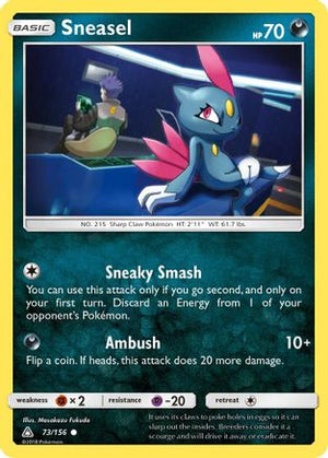 Sneasel 73/156 - Ultra Prism Reverse Holofoil - Poke-Collect