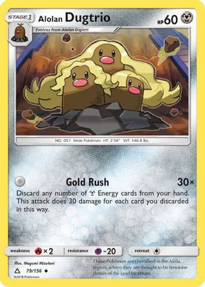 Alolan Dugtrio 79/156 - SM  Ultra Prism