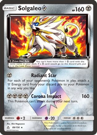 Solgaleo ◇ 89/156 - Ultra Prism Holofoil - Poke-Collect
