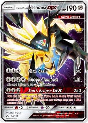 Dusk Mane Necrozma-GX 90/156 - Ultra Prism Holofoil - Poke-Collect