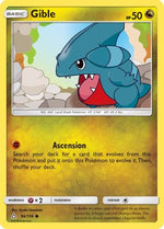 Gible (96) 96/156 - SM  Ultra Prism Reverse Holofoil - Poke-Collect