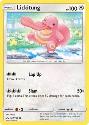 Lickitung 102/156 - SM  Ultra Prism Reverse Holofoil - Poke-Collect