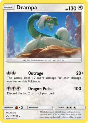Drampa 117/156 - SM  Ultra Prism Reverse Holofoil - Poke-Collect