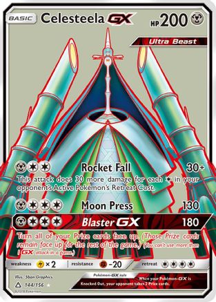 Celesteela GX (Full Art) 144/156 - SM  Ultra Prism Holofoil - Poke-Collect