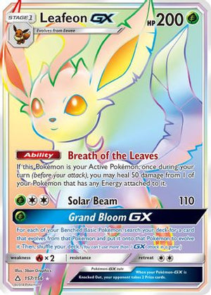 Leafeon-GX 157/156 - Ultra Prism Holofoil - Poke-Collect