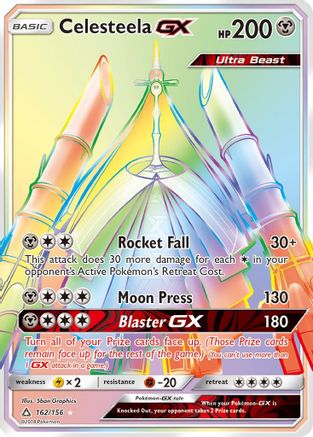 Celesteela GX (Secret Rare) 162/156 - SM  Ultra Prism Holofoil - Poke-Collect