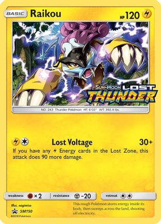 Raikou SM150/248 - SM Black Star Promos Holofoil - Poke-Collect