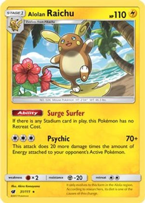 Alolan Raichu (SM Crimson Invasion) 31 - Deck Exclusives