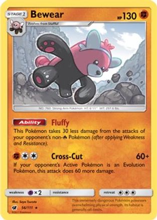 Bewear - 56/111 (Prerelease Kit Exclusive) 56 - Deck Exclusives - Poke-Collect