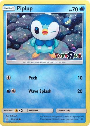 Piplup - 32/156 (Toys R Us) 32 - Miscellaneous Cards & Products Holofoil - Poke-Collect