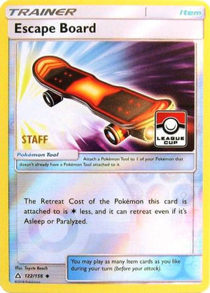 Escape Board - 122/156 (League Cup) [Staff] 122 - League & Championship Cards Reverse Holofoil - Poke-Collect