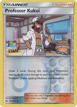 Professor Kukui - 128/149 (Regional Championships) [Staff] 128 - League & Championship Cards Reverse Holofoil - Poke-Collect