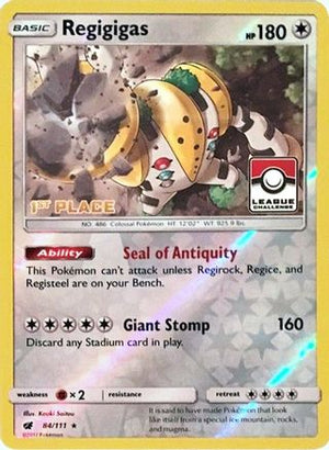 Regigigas - 84/111 (League Challenge) [1st Place] 84 - League & Championship Cards Reverse Holofoil - Poke-Collect