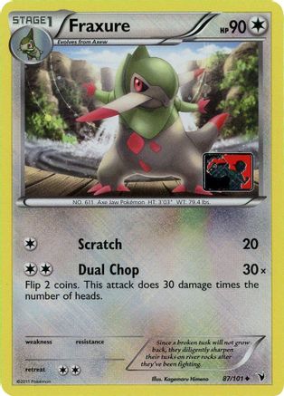 Fraxure - 87/101 (League Promo) 87 - League & Championship Cards Reverse Holofoil - Poke-Collect