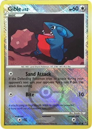 Gible - 106/147 (Championship Promo) 106 - League & Championship Cards Reverse Holofoil - Poke-Collect