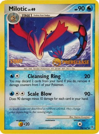 Milotic - 70/147 (Prerelease) [Staff] 70 - Nintendo Promos - Poke-Collect
